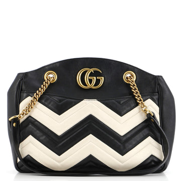 Gucci GG Marmont Chain Tote Matelasse Leather Medium