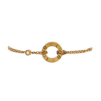 Cartier 2 Diamonds Love Bracelet 18K Yellow Gold with Diamonds