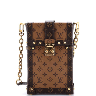 Louis Vuitton Vertical Trunk Pochette Reverse Monogram Canvas