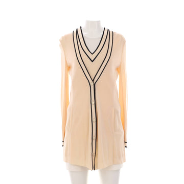 Chanel Women's Bicolor V-Neck Cardigan Set Viscose