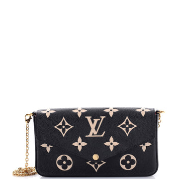 Louis Vuitton Felicie Pochette Bicolor Monogram Empreinte Giant