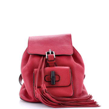 Gucci Bamboo Tassel Backpack Leather Mini