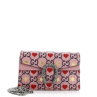 Gucci Dionysus Bag Limited Edition Valentines GG Printed Leather Super Mini