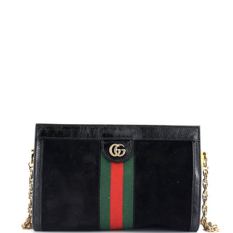 Gucci Ophidia Chain Shoulder Bag Suede Small