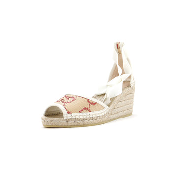 Gucci Women's Wedge Espadrilles GG Raffia