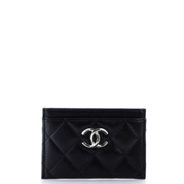 Chanel CC Card Holder Quilted Lambskin