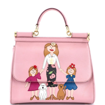 Dolce & Gabbana Family Miss Sicily Bag Patchwork Leather Medium
