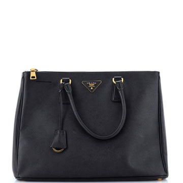Prada Double Zip Lux Tote Saffiano Leather Large