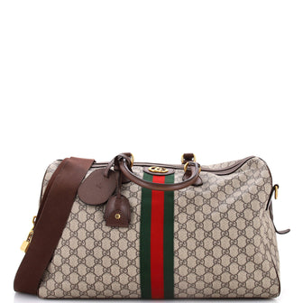 Gucci Ophidia Carry On Duffle Bag GG Coated Canvas Medium