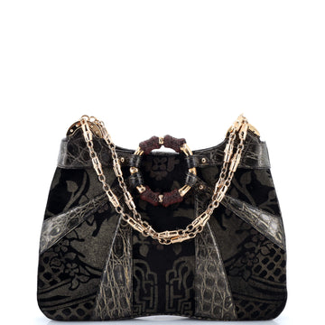 Gucci Jeweled Dragon Bag Crocodile and Velvet