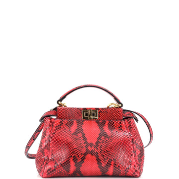 Fendi Peekaboo Bag Python Mini