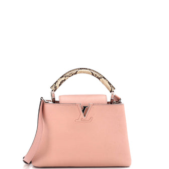 Louis Vuitton Capucines Bag Leather with Snakeskin BB