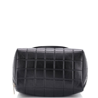 Saint Laurent Cube Wash Bag Quilted Leather