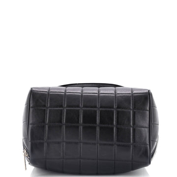 Saint Laurent Cube Wash Bag Quilted Leather