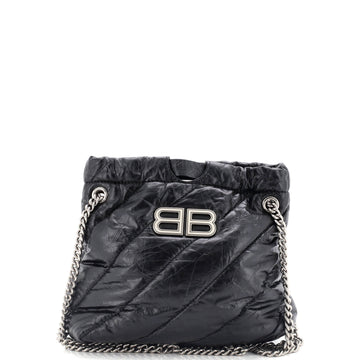 Balenciaga Crush Chain Tote Quilted Crushed Calfskin XS
