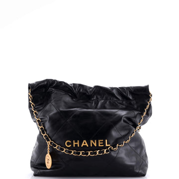 Chanel 22 Chain Hobo Quilted Calfskin Small