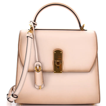 Salvatore Ferragamo Boxyz Top Handle Bag Leather Large