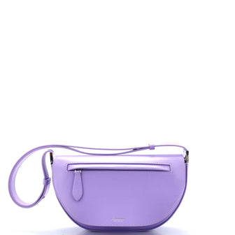 Burberry Olympia Zip Shoulder Bag Leather Small