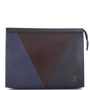 Louis Vuitton Pochette Voyage Panelled Taiga Leather MM
