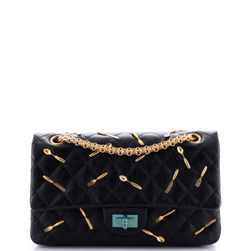 Chanel Brasserie Charms Reissue 2.55 Flap Bag Quilted Calfskin 225