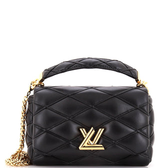 Louis Vuitton GO-14 NM Handbag Malletage Leather MM