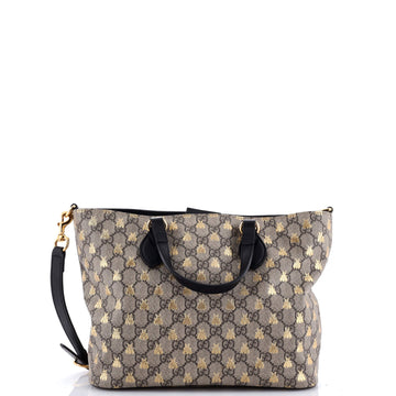 Gucci Convertible Soft Tote Printed GG Coated Canvas Small
