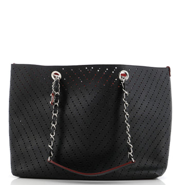 Chanel Shopping Tote Perforated Caviar Large