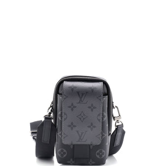 Louis Vuitton Double Phone Pouch NM Reverse Monogram Eclipse Canvas