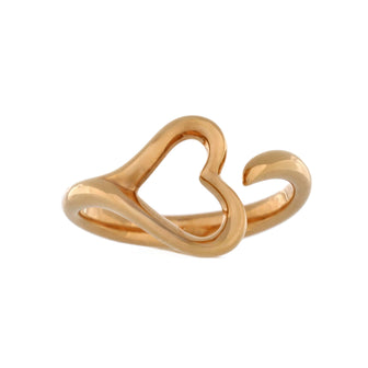 Tiffany & Co. Elsa Peretti Open Heart Ring 18K Rose Gold Small