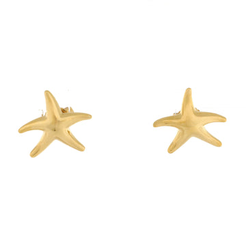 Tiffany & Co. Elsa Peretti Starfish Stud Earrings 18K Yellow Gold