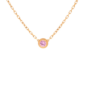 Cartier Cartier D'Amour 1 Pink Sapphire Necklace 18K Rose Gold