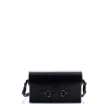 Gucci Horsebit 1955 Flap Crossbody Bag Leather Mini
