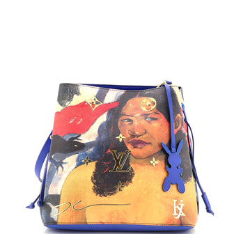 Louis Vuitton NeoNoe Handbag Limited Edition Jeff Koons Gauguin Print Canvas