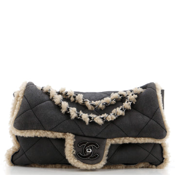 Chanel Coco Neige Flap Bag Quilted Lambskin and Shearling Medium