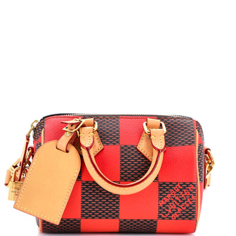 Louis Vuitton Speedy Bandouliere Bag Damier Pop 18