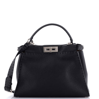 Fendi Selleria Peekaboo Bag Rigid Leather Regular