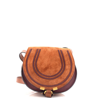 Chloe Marcie Crossbody Bag Suede Small
