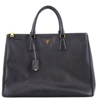 Prada Double Zip Lux Tote Saffiano Leather XL