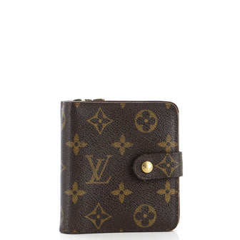 Louis Vuitton Compact Zippe Wallet Monogram Canvas
