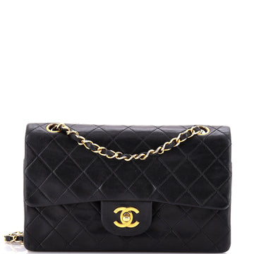 Chanel Vintage Classic Double Flap Bag Quilted Lambskin Small