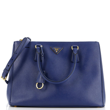 Prada Double Zip Lux Tote Saffiano Leather Medium