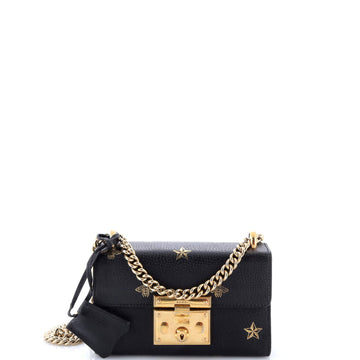 Emily Chain Flap Shoulder Bag Guccissima Patent Small