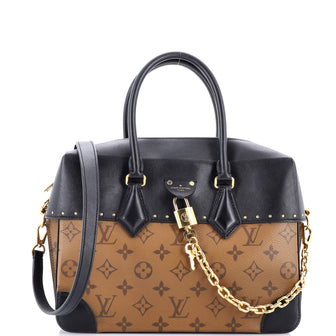 Louis Vuitton City Malle Handbag Reverse Monogram Canvas and Leather MM