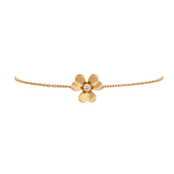Van Cleef & Arpels Frivole Bracelet 18K Yellow Gold with Diamond Mini