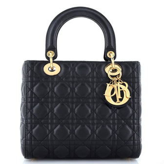 Christian Dior Lady Dior Bag Cannage Quilt Lambskin Medium