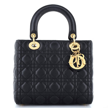 Christian Dior Lady Dior Bag Cannage Quilt Lambskin Medium