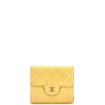 Chanel CC Compact Classic Flap Wallet Quilted Lambskin