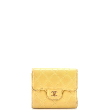 Chanel CC Compact Classic Flap Wallet Quilted Lambskin