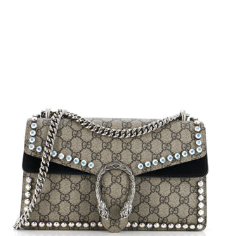 Gucci Dionysus Bag Crystal Embellished GG Coated Canvas Medium