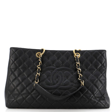 Chanel Grand Shopping Tote Quilted Caviar XL